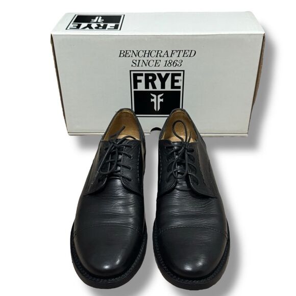 Frye Oliver Oxford Black Men’s Shoes Size 10 Leather Dress Casual Lace Up